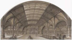 Hauptbahnhof, Frankfurt/Main: Perspektivische Innenansicht der Halle