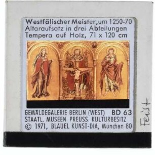 unbekannt, Altarbild mit Darstellung der Dreieinigkeit