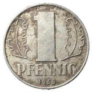 Fundmünze, Pfennig, 1968