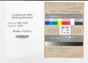 Entnazifizierung Friedrich Moeller , geb. 07.01.1895 (Steiger)
