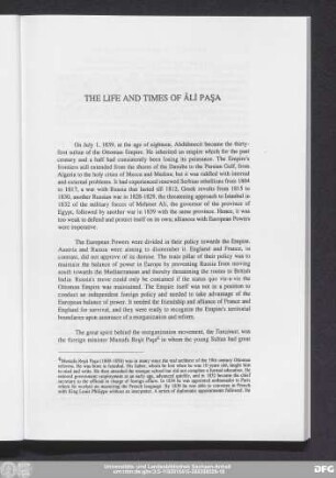The Life And Times Of Âlı Paşa