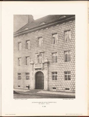 Gemeindedoppelschule in der Hausburgstraße, Berlin: Detail Rektorenhaus (aus: Neubauten der Stadt Berlin, Bd. IV, 1905)