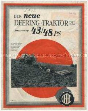 Traktoren der Firma Deering International Harvester Company