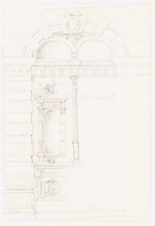 Wanddetail: Perspektivische Ansicht
