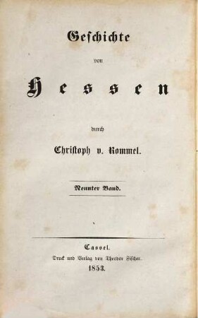 Geschichte von Hessen, 9. Geschichte von Hessen seit dem westphälischen Frieden bis jetzt ; 1