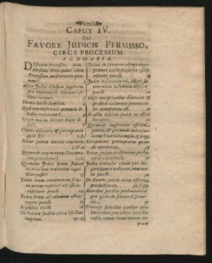 Caput IV. De Favore Iudicis Permisso, Circa Processum.