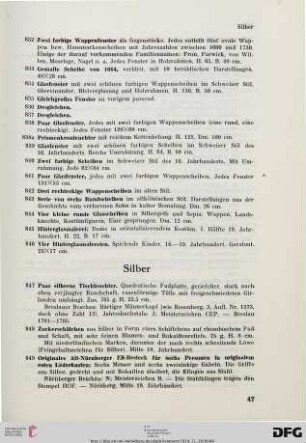 Silber (Nr. 847-881)