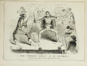 The "Terrific combat" at St. Stephen's, between the great Scotch misunderstandables