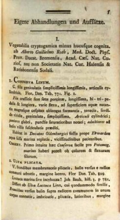 Annalen der Botanik. 1. 1791