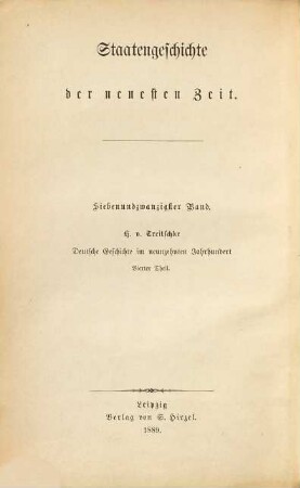 Deutsche Geschichte im neunzehnten Jahrhundert, 4. Bis zum Tode König Friedrich Wilhelms III.