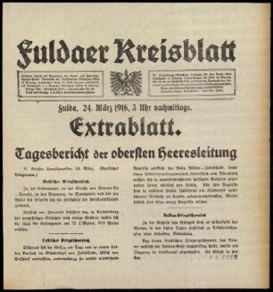 Ausgabe vom Freitag, den 24. März 1916.