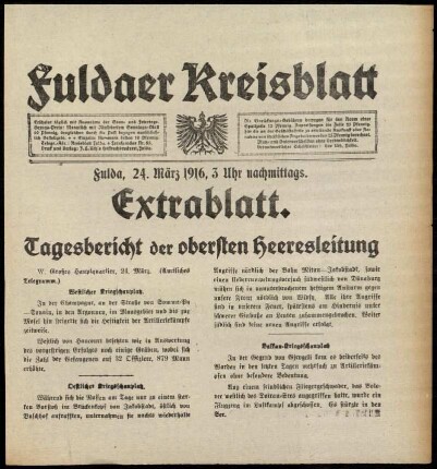 Ausgabe vom Freitag, den 24. März 1916.