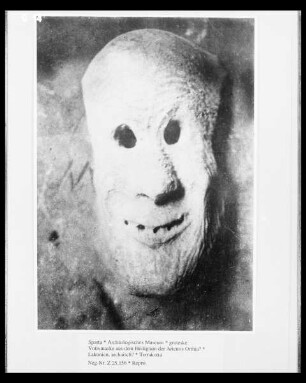 groteske Votivmaske aus dem Heiligtum der Artemis Orthia?