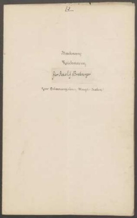 Breuninger, Adolf, Wirt Bau einer Kegelbahn