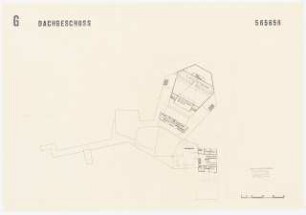 Stadthalle, Göttingen: Grundriss Dachgeschoss 1:500