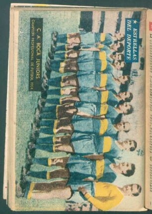 C. A. Boca Juniors, campeón profesional de fútbol 1954 - [Fotografía] : Estrellas del deporte