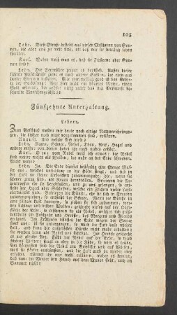 Fuenfzehnte Unterhaltung.