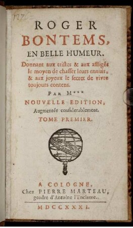 T.1: Roger Bontems, En Belle Humeur. Tome Premier
