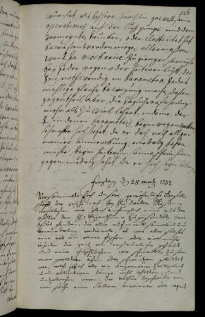 Freytag d 28 Mertz 1732