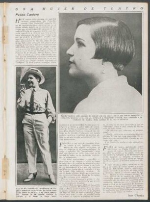 Una mujer de teatro : Pepita Cantero