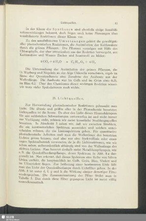 IV. Meßmethoden der Photochemie