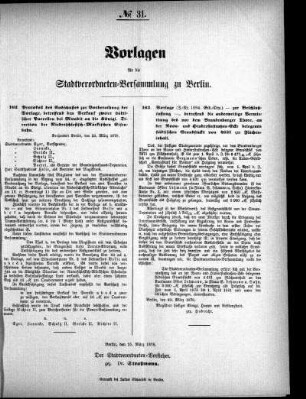 No. 31, 25. März 1878
