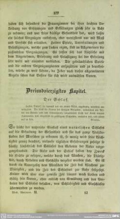 Dreiundvierzigstes Kapitel. Der Schlaf