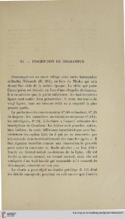 XI. Inscription de Dharampur
