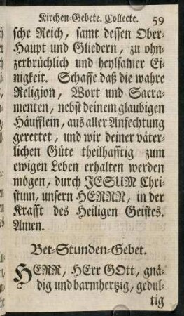 59-71, Bet-Stunden-Gebet.