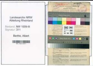 Entnazifizierung Albert Berthe , geb. 13.03.1913 (Spark.Angestellter)