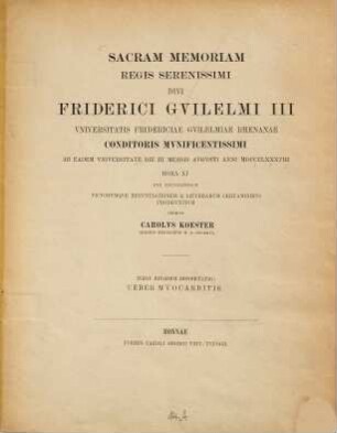 Ueber Myocarditis : (Bonner Universitätsschrift)