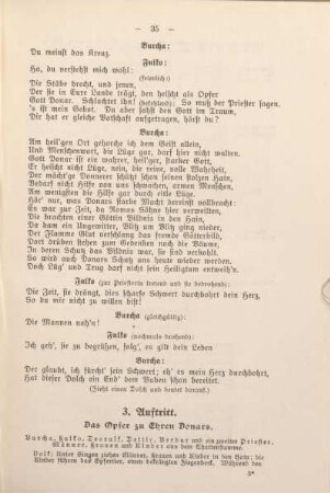 3. Auftritt. Das Opfer zu Ehren Donars.