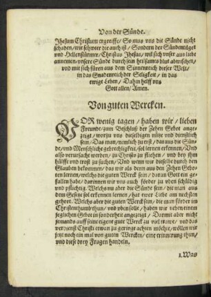 Von guten Wercken.