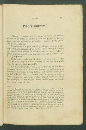 Madre nuestra