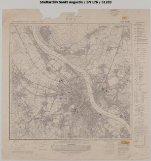 Topografische Karte 5208 Bonn