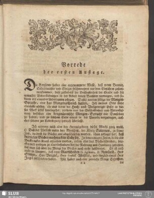 Vorrede der ersten Auflage