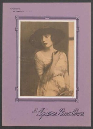 Suplemento de "Anales" : [Fotografía de] Sta. Augustina Risso Sienra