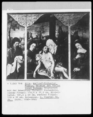 Triptychon mit der Beweinung Christi