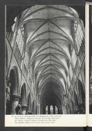 22. St. Gudula, Deckengewölbe des Hauptschiffs (1273 vollendet)