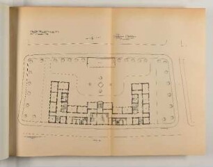 Schulhaus Gibitzenhof Herschelplatz 1. (Grundriss vom Erdgeschoss.)