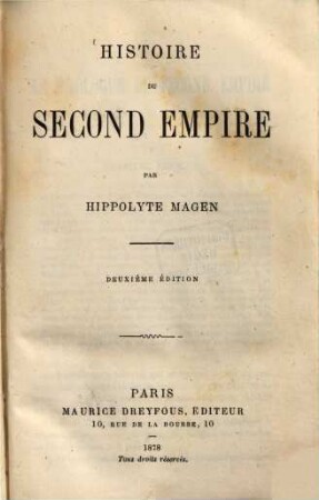 Histoire du second empire