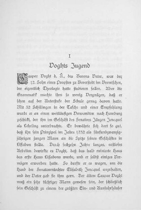 I. Voghts Jugend