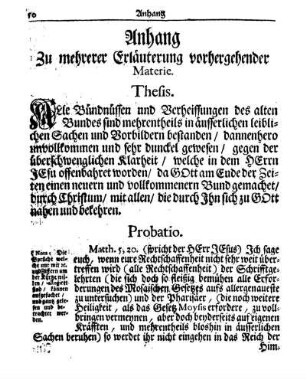 Anhang Zu mehrerer Erläuterung vorhergehender Materie.