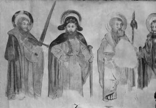 Die Apostel Jakobus Major, Thomas, Philippus, Jakobus Minor und Andreas