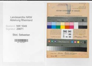 Entnazifizierung Sebastian Stiel , geb. 27.04.1900 (Werkmeister)