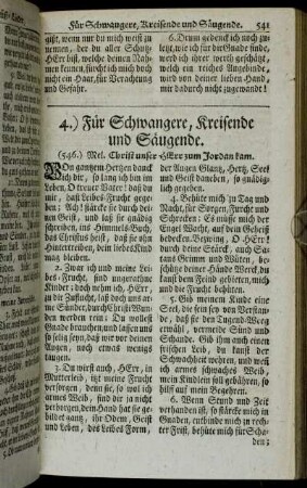 4.) Für Schwangere, Kreisende und Säugende
