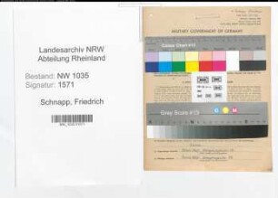 Entnazifizierung Friedrich Schnapp , geb. 16.02.1899 (Ingenieur)