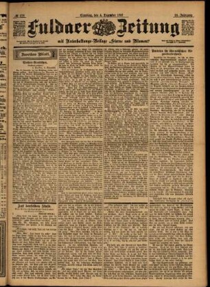 Zweite Ausgabe vom Samstag, den 04. Dezember 1897.