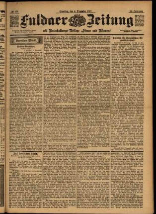 Zweite Ausgabe vom Samstag, den 04. Dezember 1897.