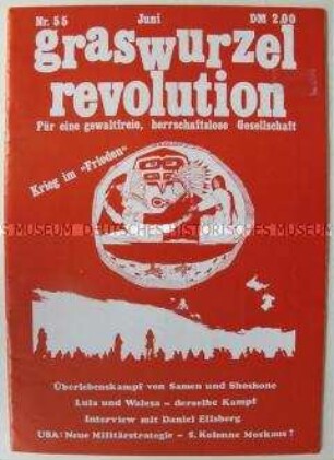 Pazifistisch-anarchistische Monatszeitschrift "graswurzelrevolution" u.a. zum Wettrüsten der Supermächte